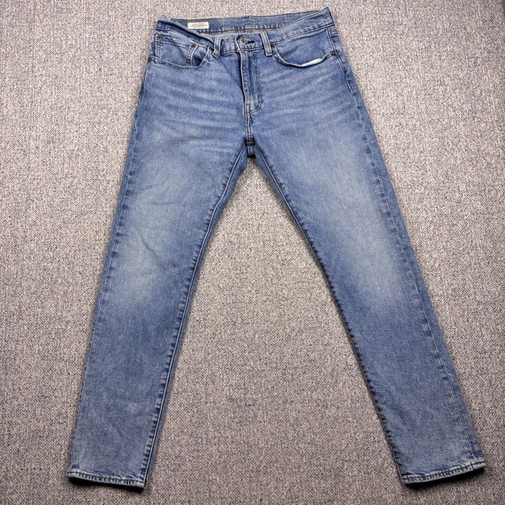 Levi's Premium Men's 31x30 Light Wash Slim Taper Jeans Blue Denim Modern Stretch